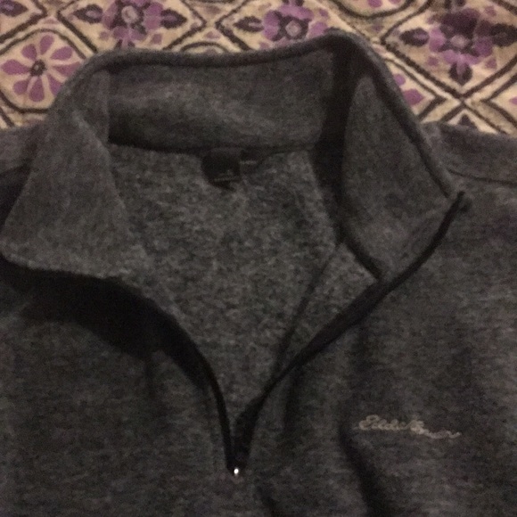 Eddie Bauer grey fleece XL - Picture 2 of 8
